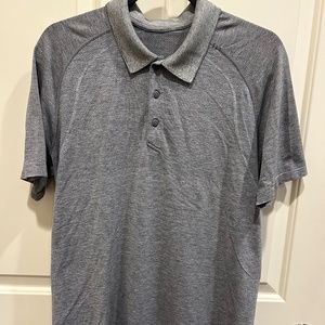 Lululemon Metal Vent Tech 2.0 Polo - Mens Large Grey